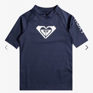 Girl's Whole Hearted UPF 50 Short Sleeve Rashguard